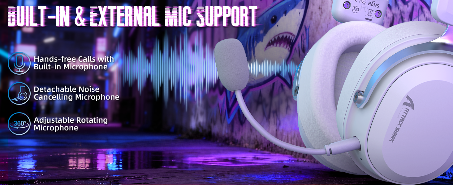 ATTACK SHARK L30PRO ワイヤレスゲーミングヘッドセット