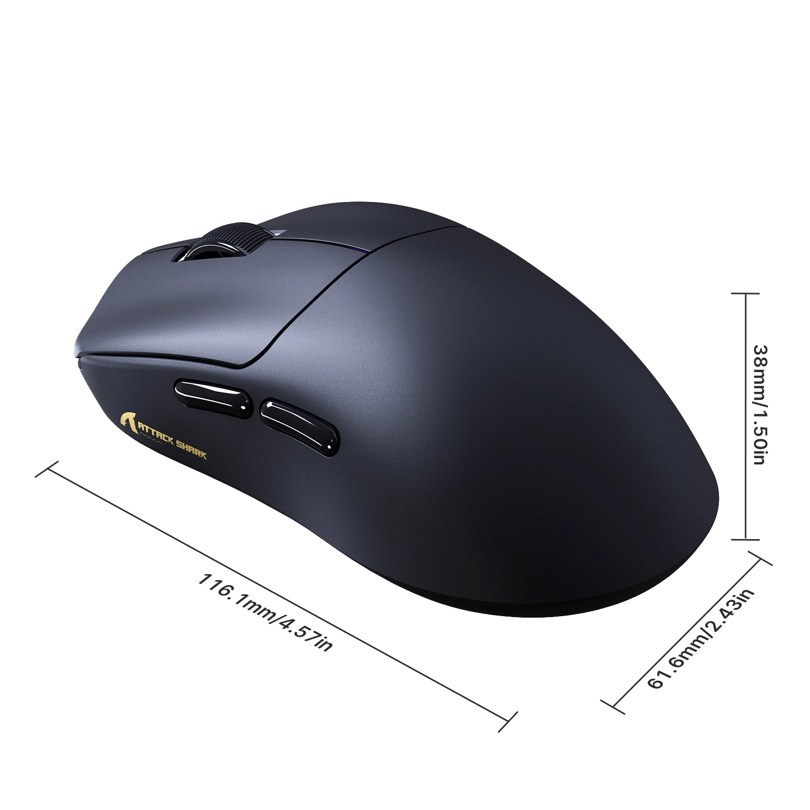 ATTACK SHARK F1 AIR 39g ワイヤレス PAW3955MAX ゲーミングマウス