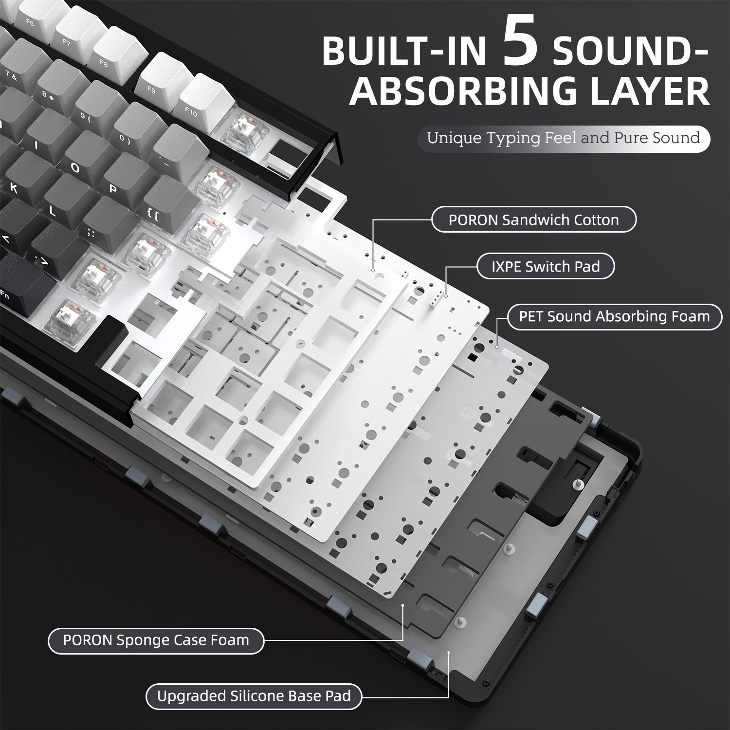 ATTACK SHARK X85 Wireless Mechanical Keyboard