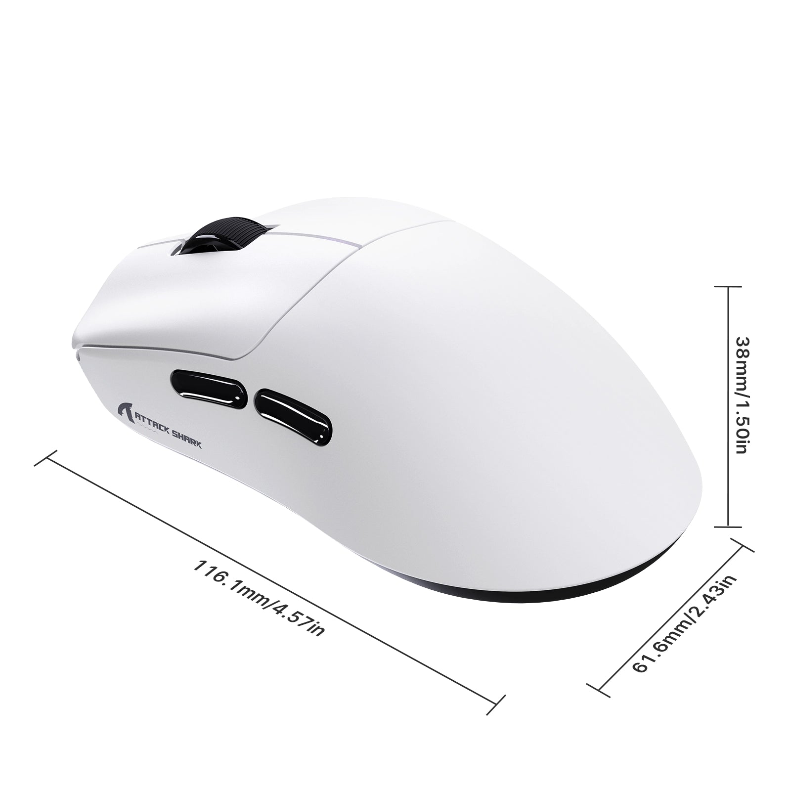 ATTACK SHARK F1 AIR 39g ワイヤレス PAW3955MAX ゲーミングマウス