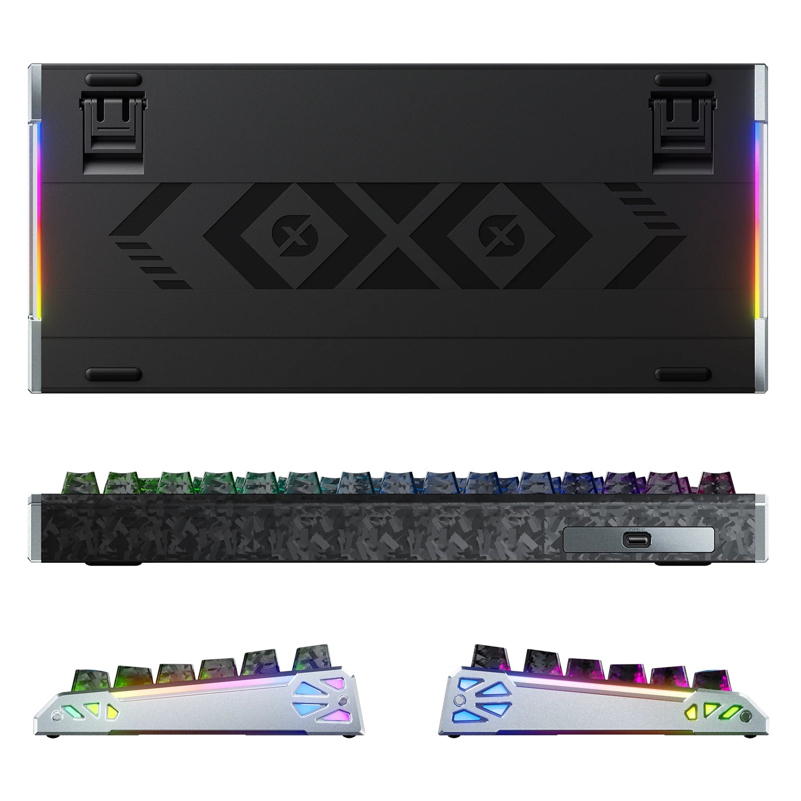 ATTACK SHARK R86 HE カーボンファイバー ラピッドトリガー キーボード マグネティックスイッチ