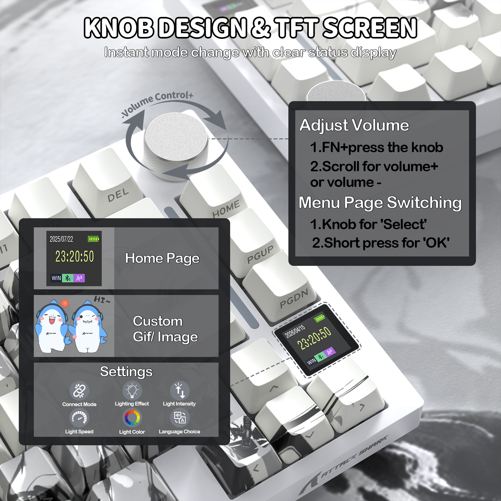 ATTACK SHARK X820Ultra トライモードガスケットメカニカルキーボード