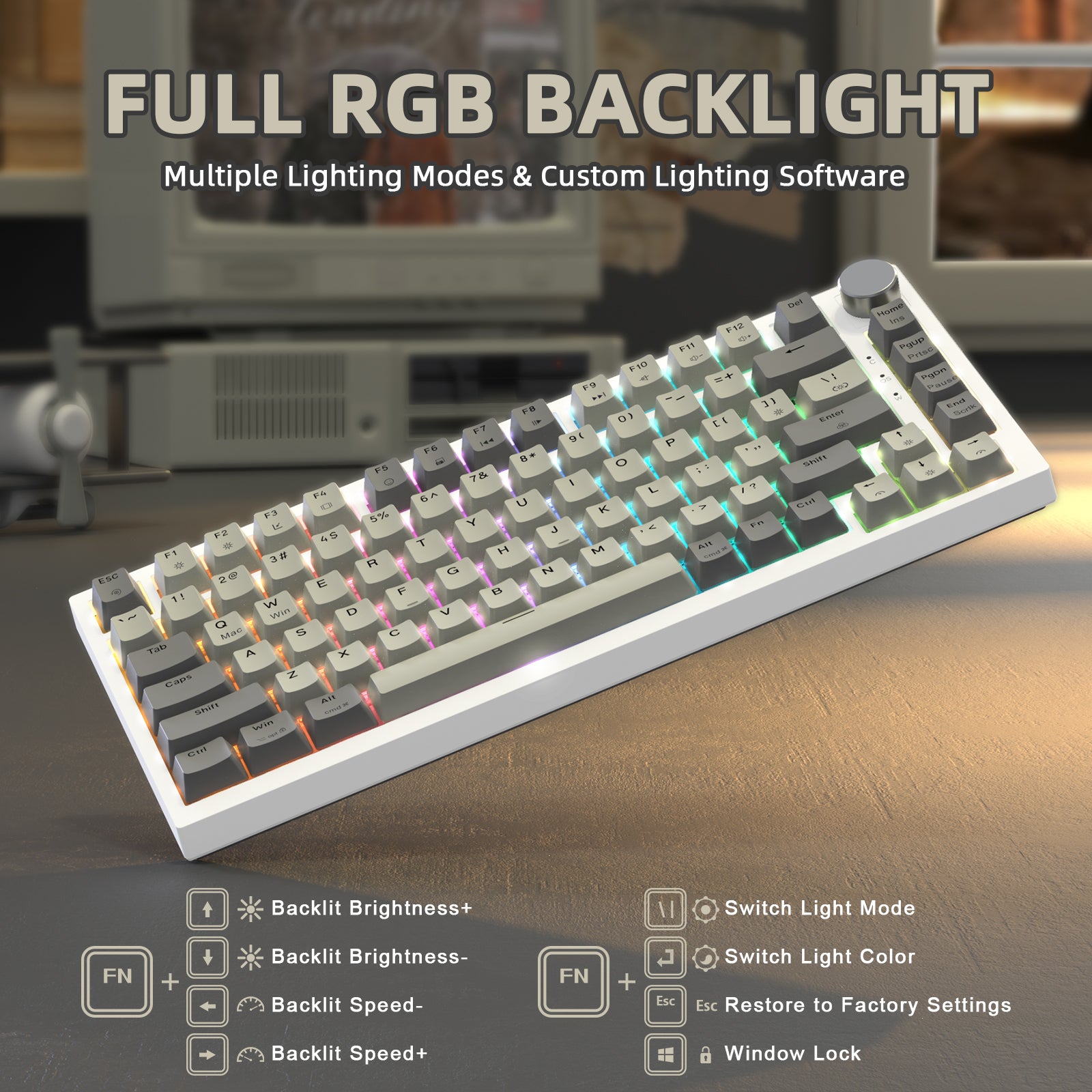 ATTACK SHARK K85 Rapid Trigger Keyboard Magnetic Switch