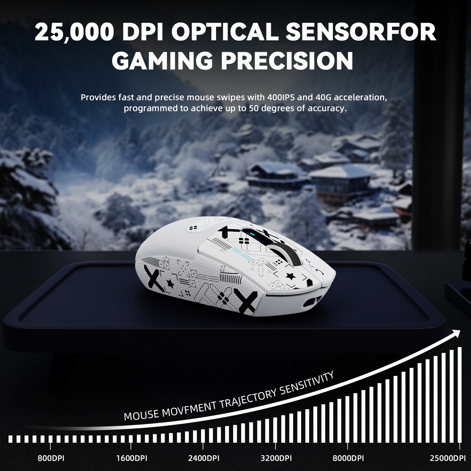 ATTACK SHARK G3PRO トライモードワイヤレスゲーミングマウス 充電ドック付き 25000 DPI 超軽量