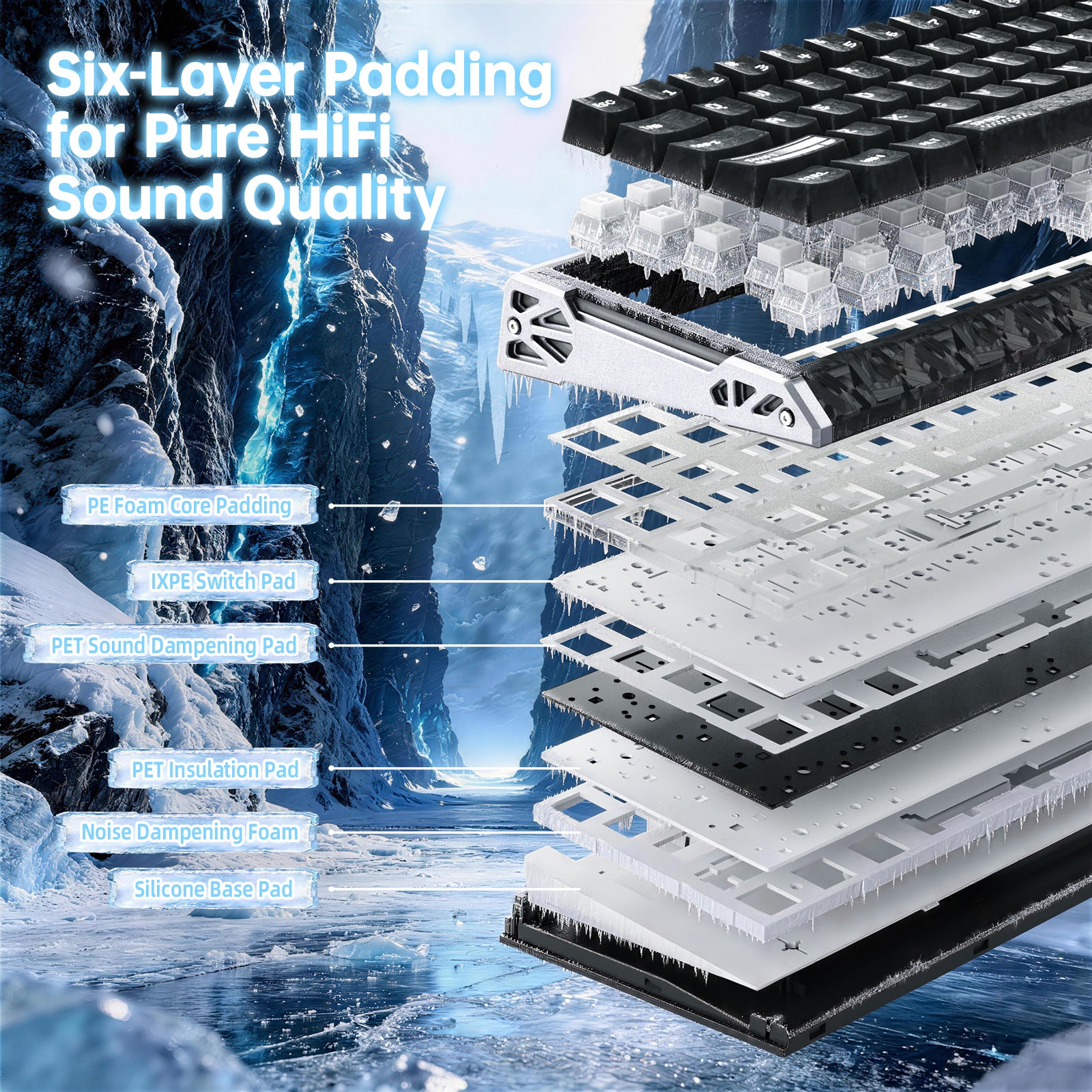 ATTACK SHARK R68 HE カーボンファイバー有線ラピッドトリガーマグネティックスイッチキーボード（C01 Ultra RGBコイルケーブル付属）