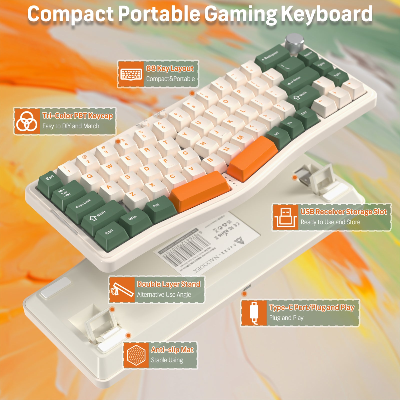 ATTACK SHARK x AJAZZ AKS068 PRO Alice Wireless Mechanical Keyboard