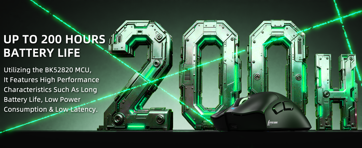 ATTACK SHARK V3 超軽量トライモードゲーミングマウス