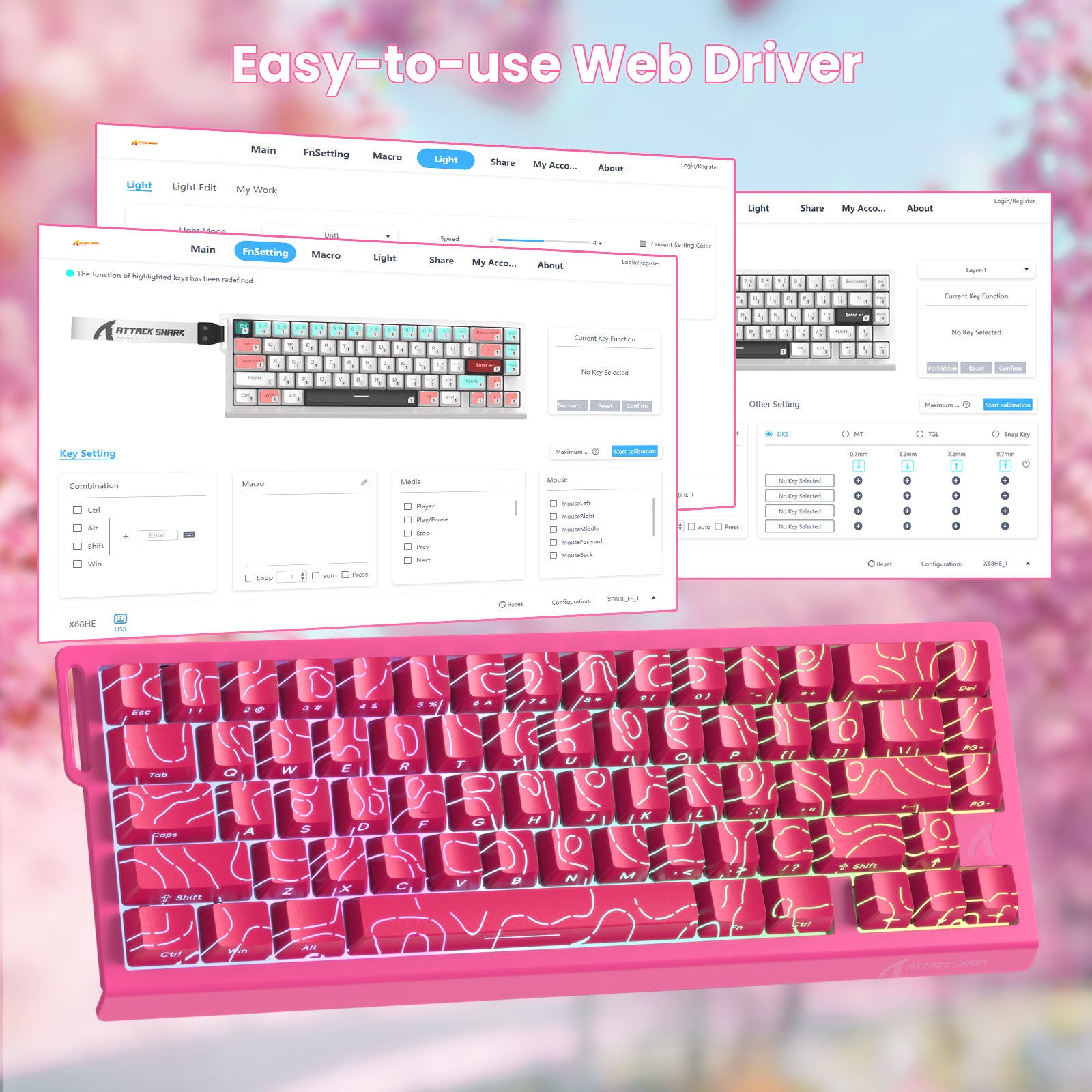 ファッションの X68 HE ケーブル付き) マグネティックキーボード(C01PRO パソコン用キーボード