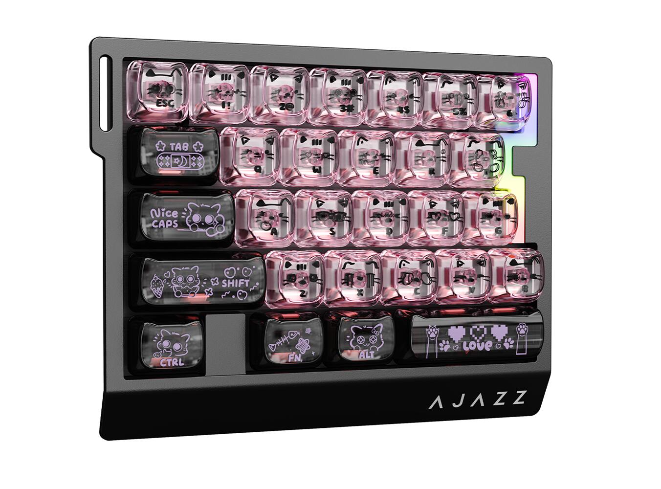 ATTACK SHARK X AJAZZ AK029 Wired One-Handed Gaming Keyboard