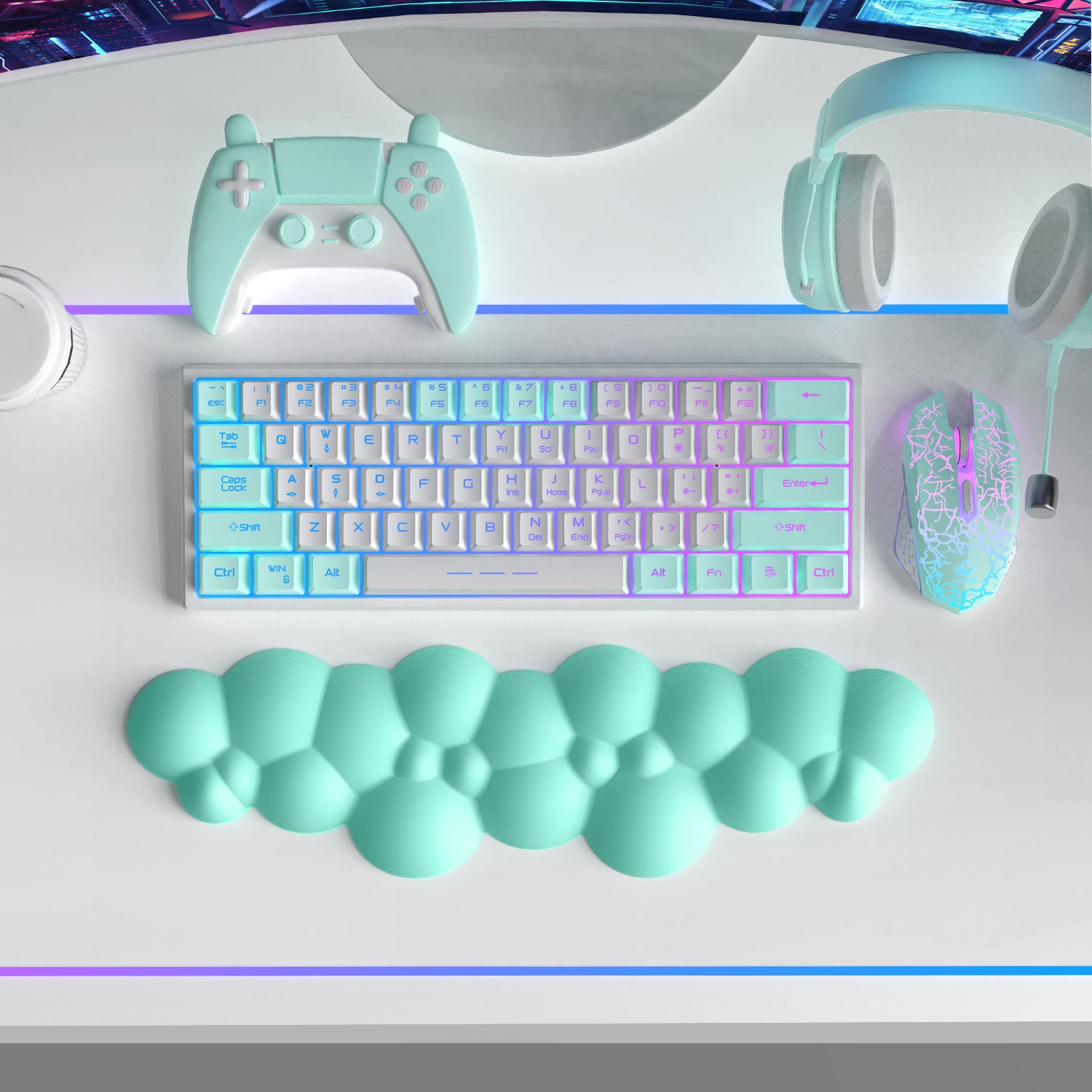 ATTACK SHARK Cloud Keyboard Wrist Rest