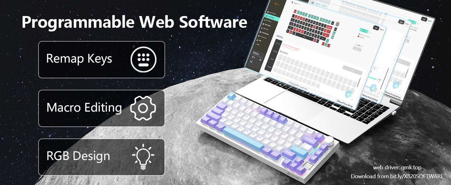 ATTACK SHARK X820Ultra トライモードガスケットメカニカルキーボード