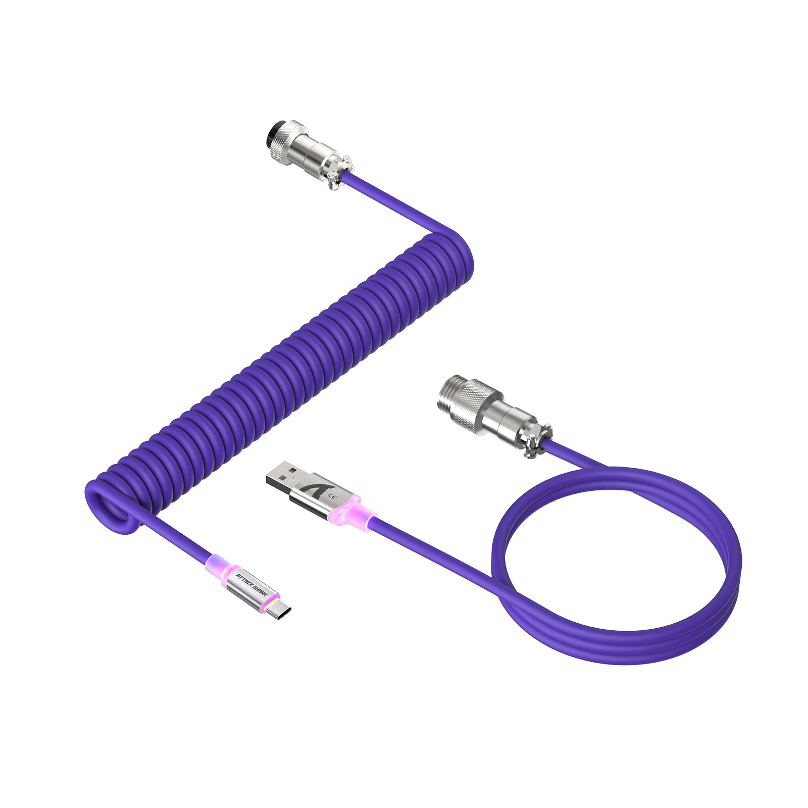 ATTACK SHARK C01Ultra カスタム アビエーターケーブル 8KHz マグネティックキーボード用