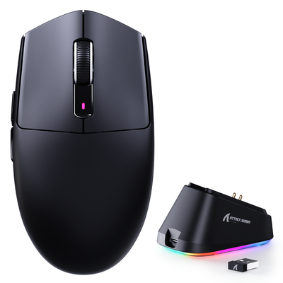 ATTACK SHARK G3 PRO トリモードワイヤレスゲーミングマウス 充電ドック付き 25000 DPI Ultra 超軽量