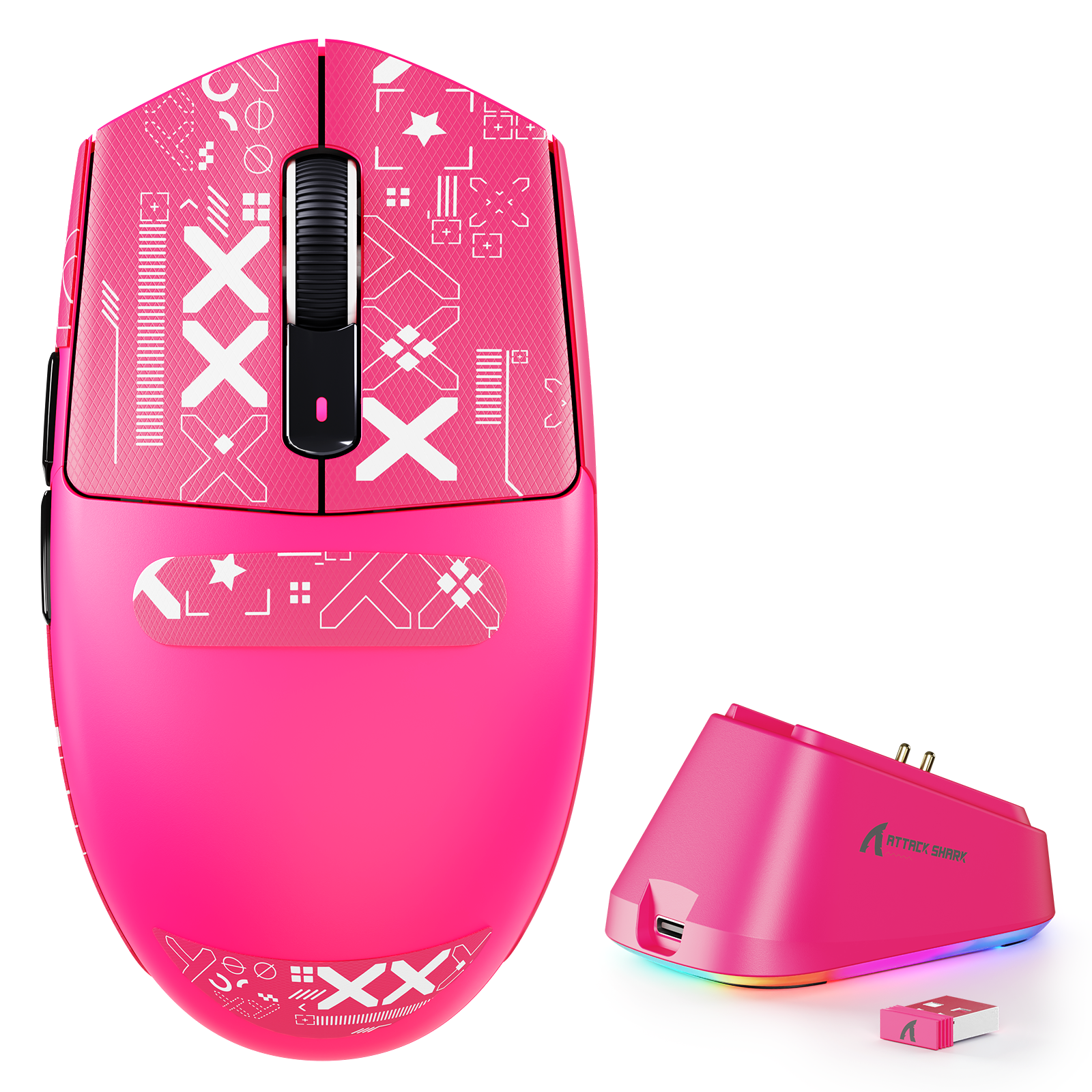 ATTACK SHARK G3PRO トライモード ワイヤレスゲーミングマウス 充電ドック付き 25000 DPI Ultra 軽量