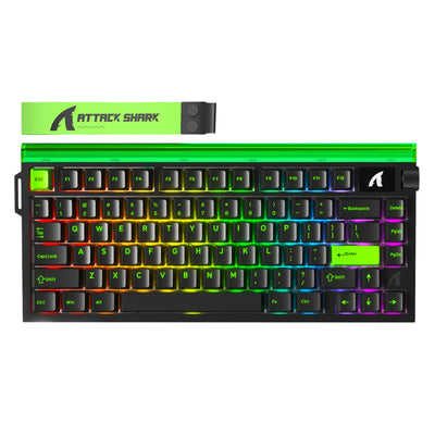 ATTACK SHARK R85 HE ラピッドトリガーキーボード マグネティックスイッチ カスタムライトボックス付き