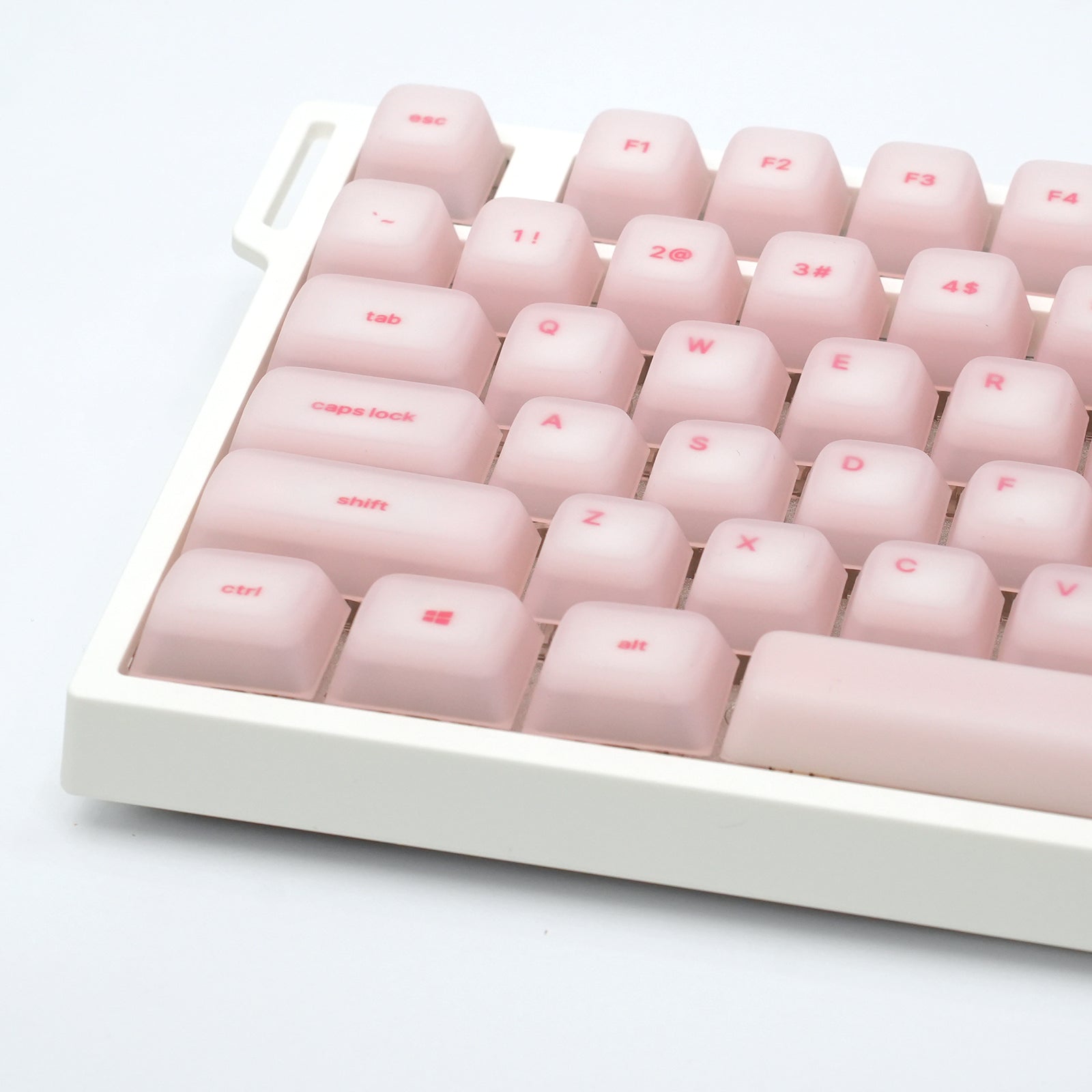 ATTACK SHARK SK01 113キー シリコンキーキャップセット、Cherryプロファイル、ANSI、ピンク