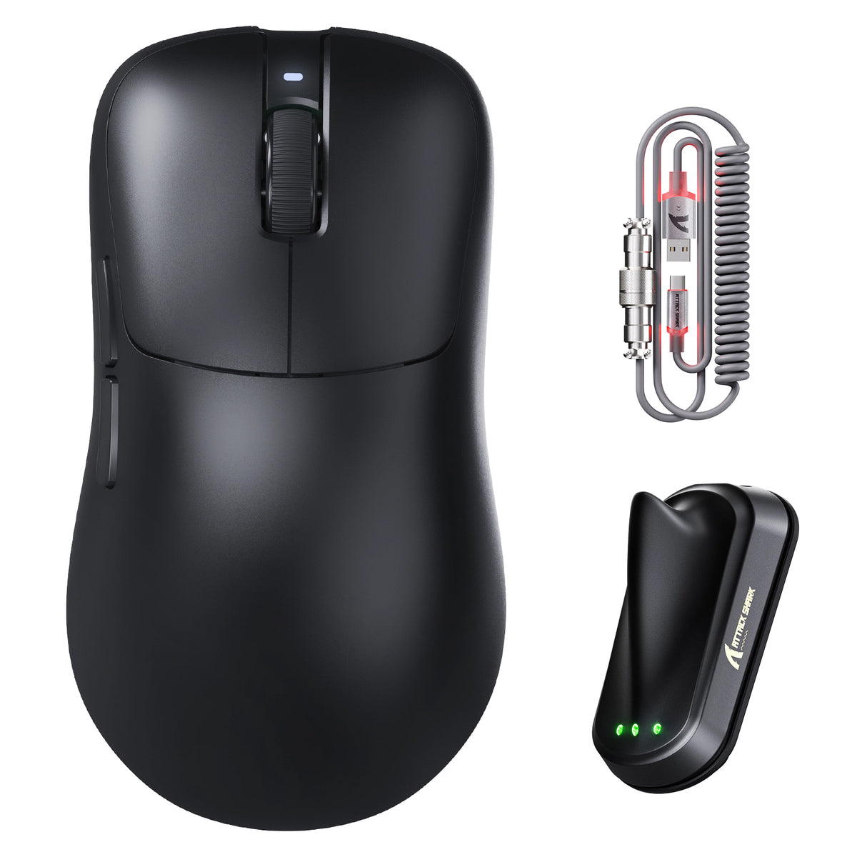 ATTACK SHARK V2 AIR PAW3955MAX エルゴノミクスワイヤレスゲーミングマウス