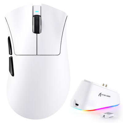 ATTACK SHARK V3 PRO Ultra軽量3モードゲーミングマウス（充電ドック付き）