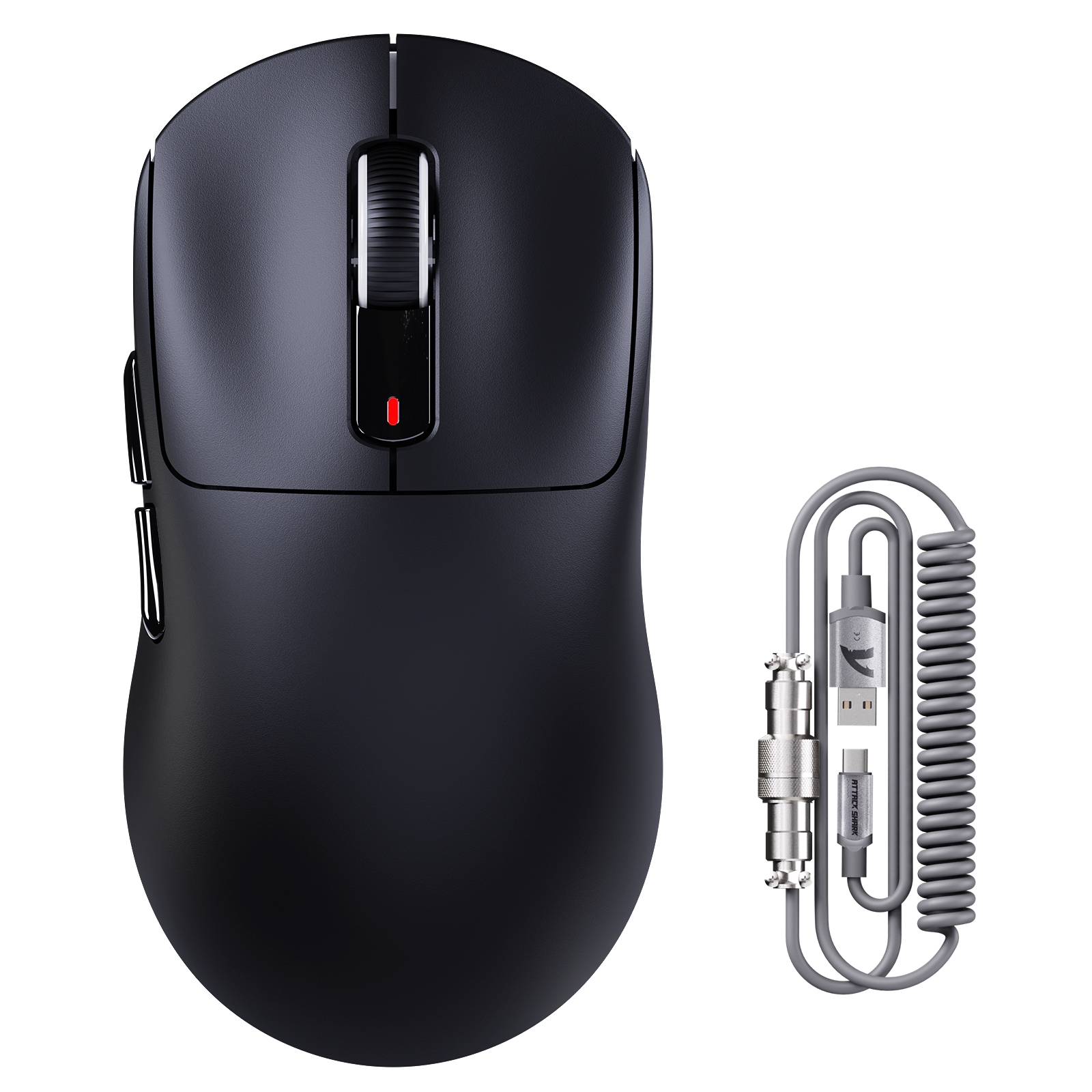 ATTACK SHARK X3MAX PAW3950 ワイヤレスゲーミングマウス C06 マウスコイルケーブル付き