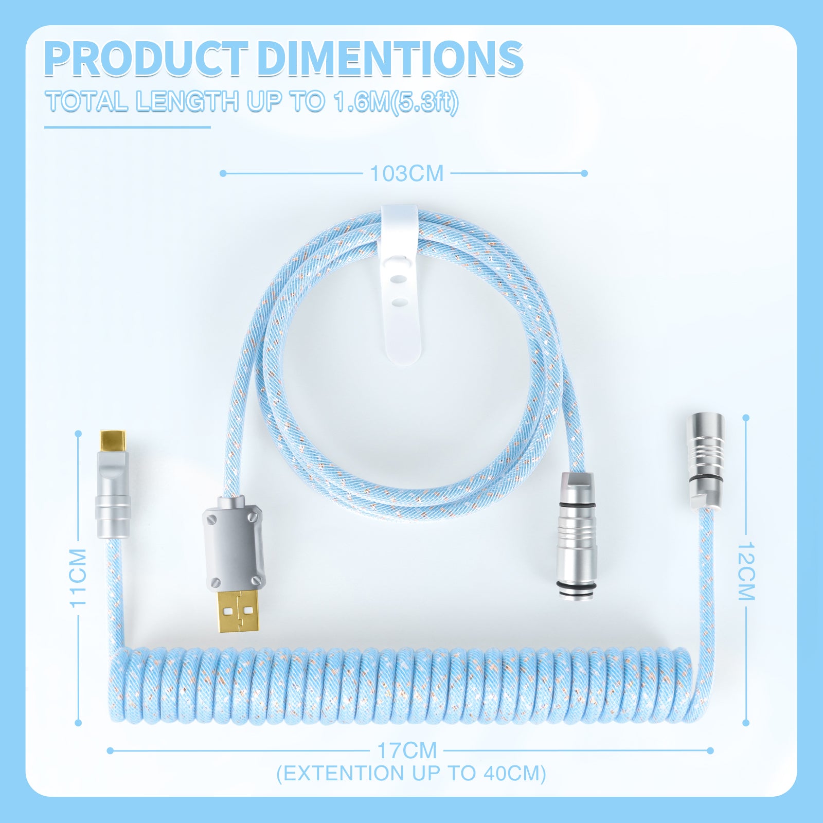 ATTACK SHARK C05 Coiled Cable