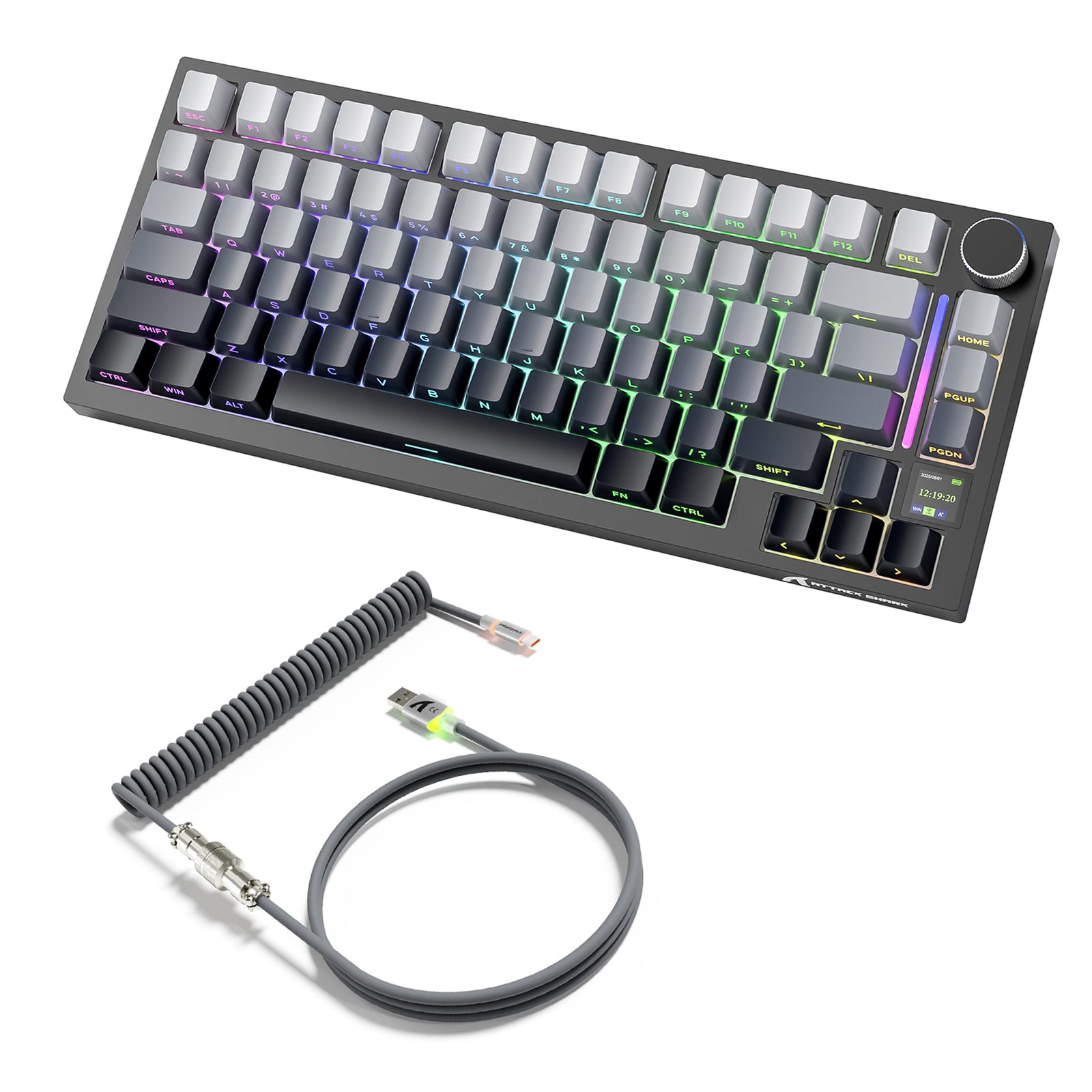 ブラック グレーデント シャーク スイッチ+ケーブル